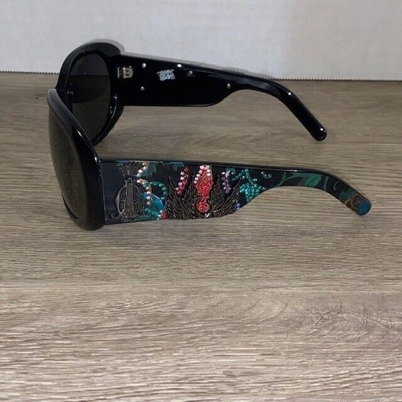 Christian Audigier Sunglasses “Broken Hearts” CAS-410 Black 62-14-130 Crystals